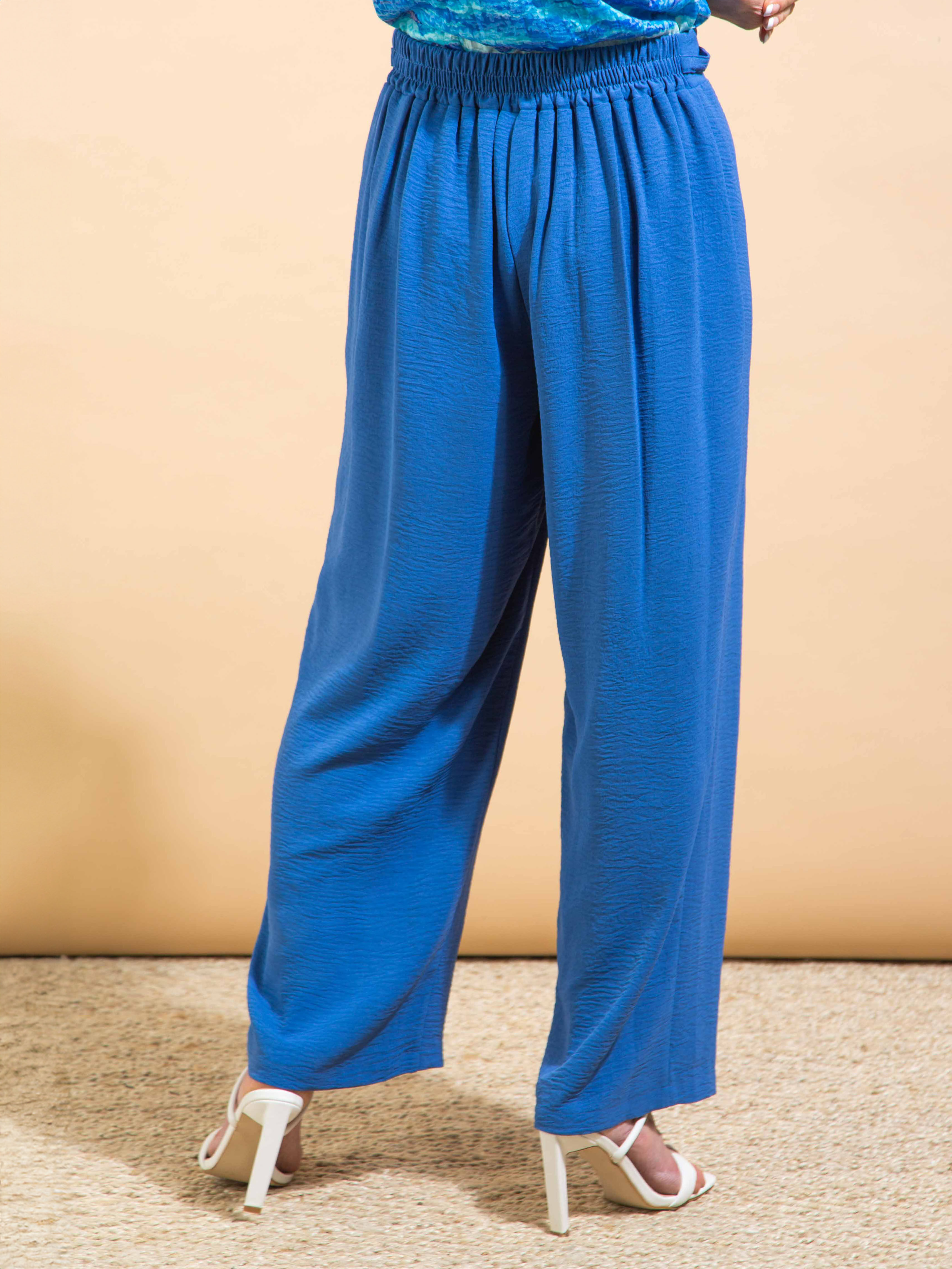 Wide Leg Trouser w/ Belt Image 3