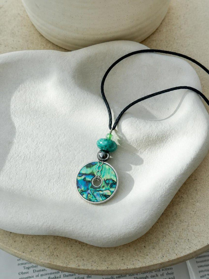 Abalone Wheel Necklace