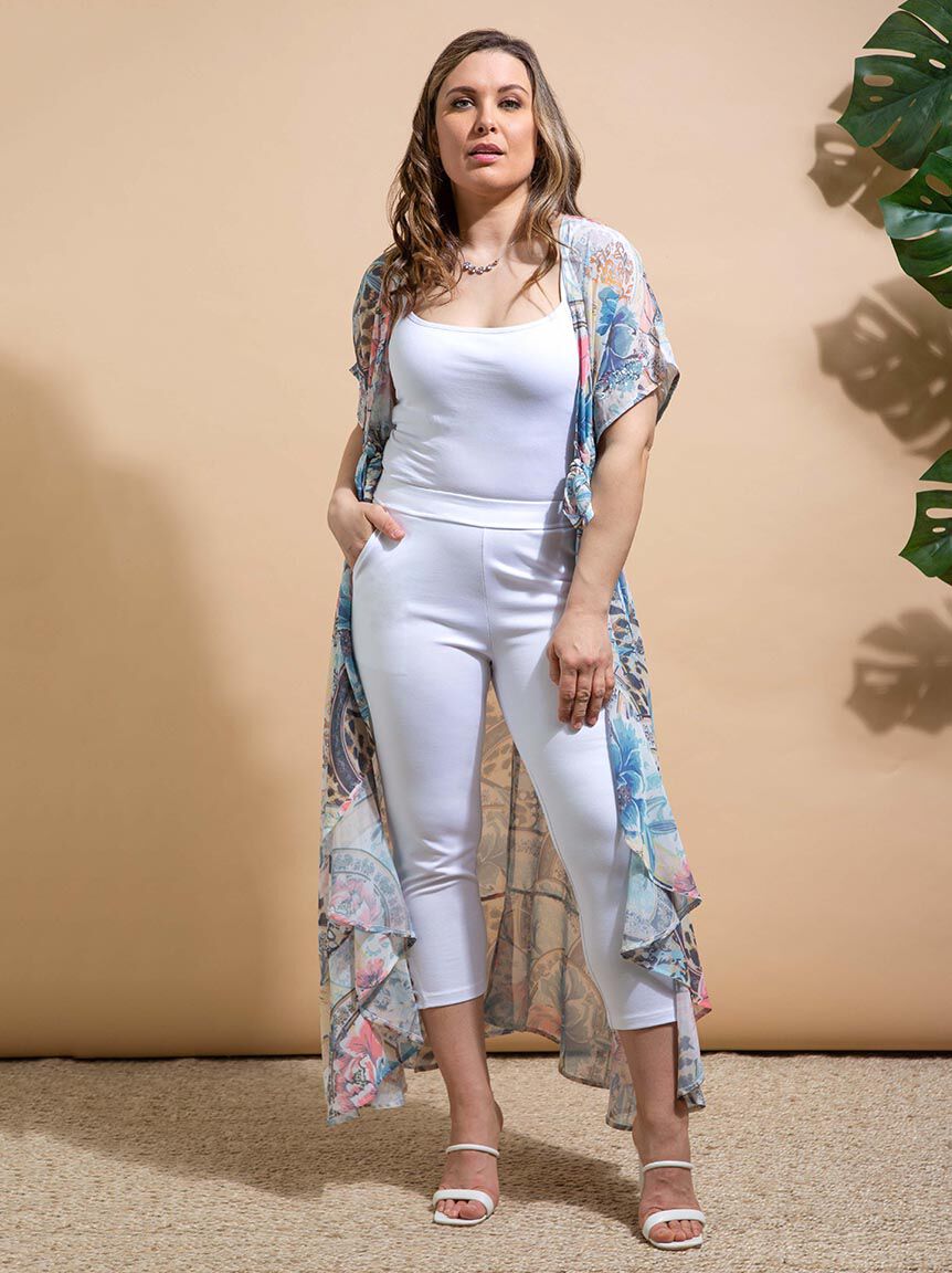 Sequin Sleeve Kimono Image 5