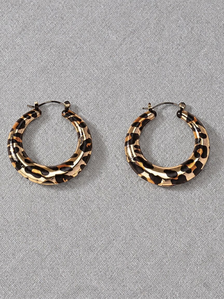 Leopard Print Earrings