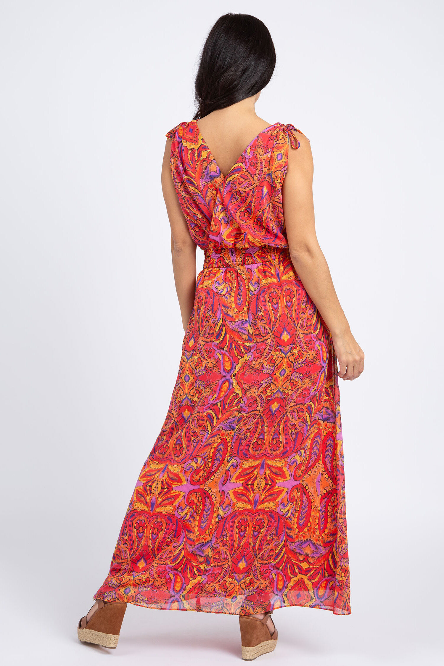 Sleeveless Chiffon Maxi Dress Image 3