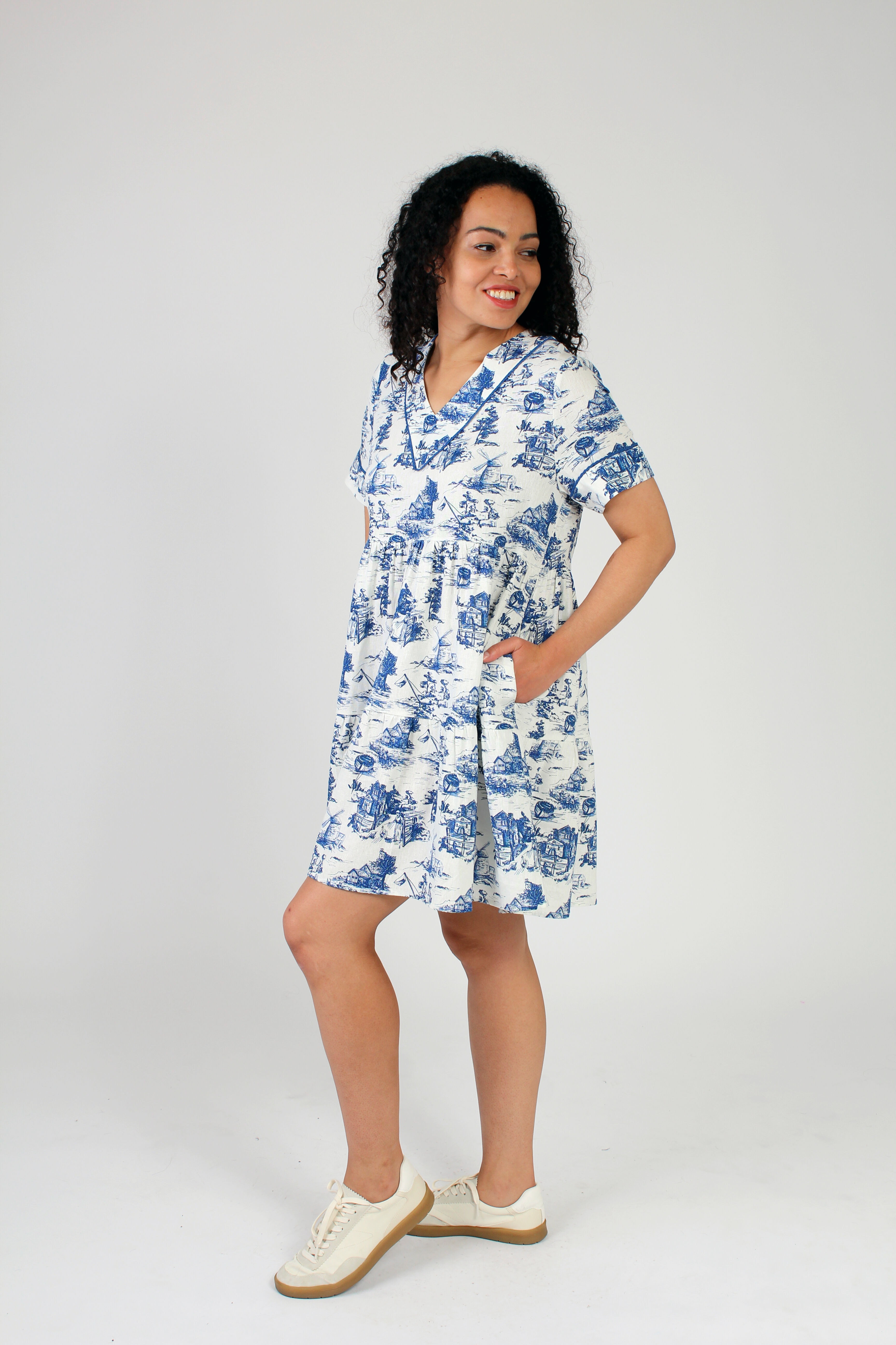 Knee Length Windmill Dress Image 3