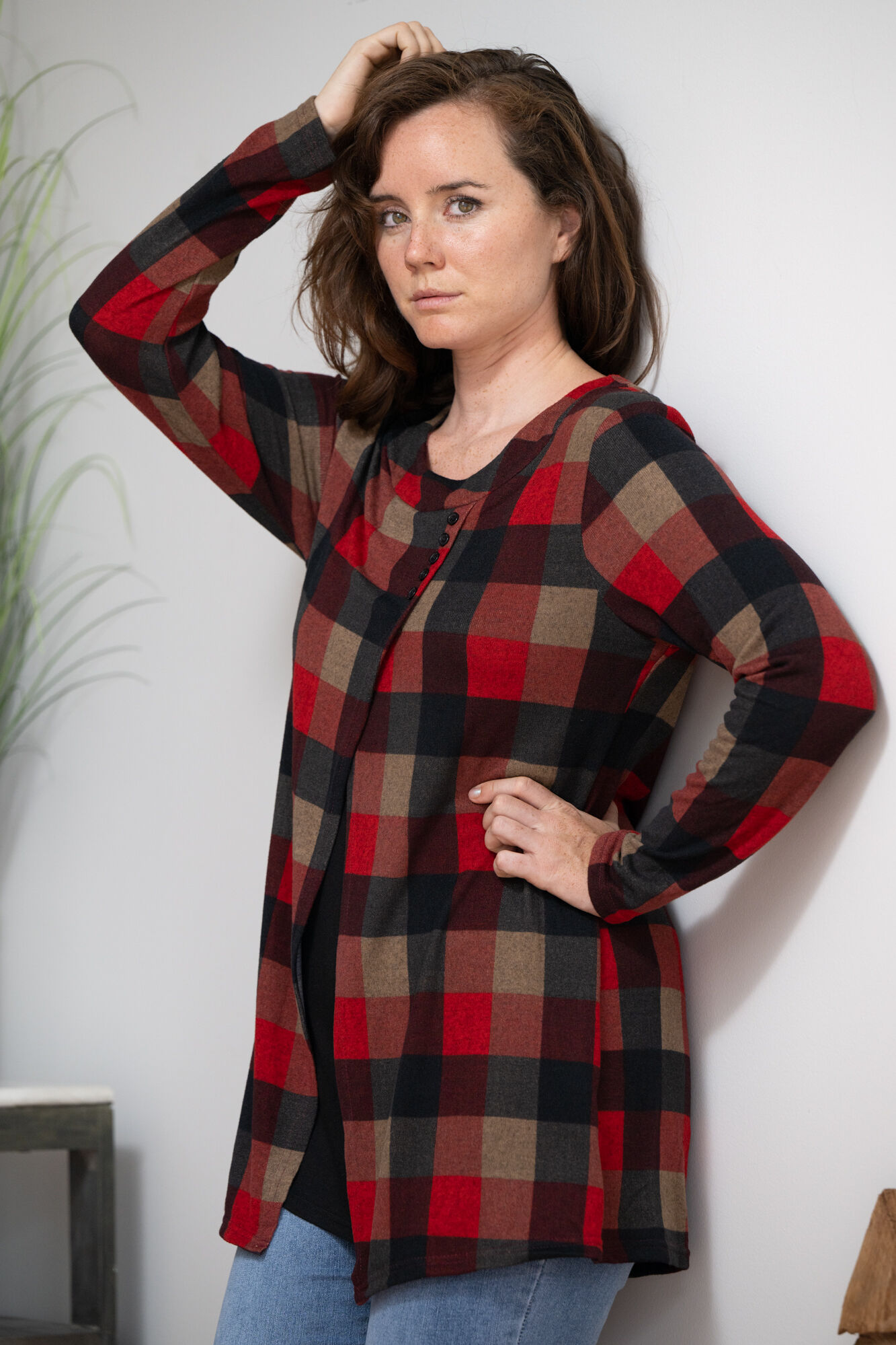 Plaid Prestige Checkered Tunic Image 3