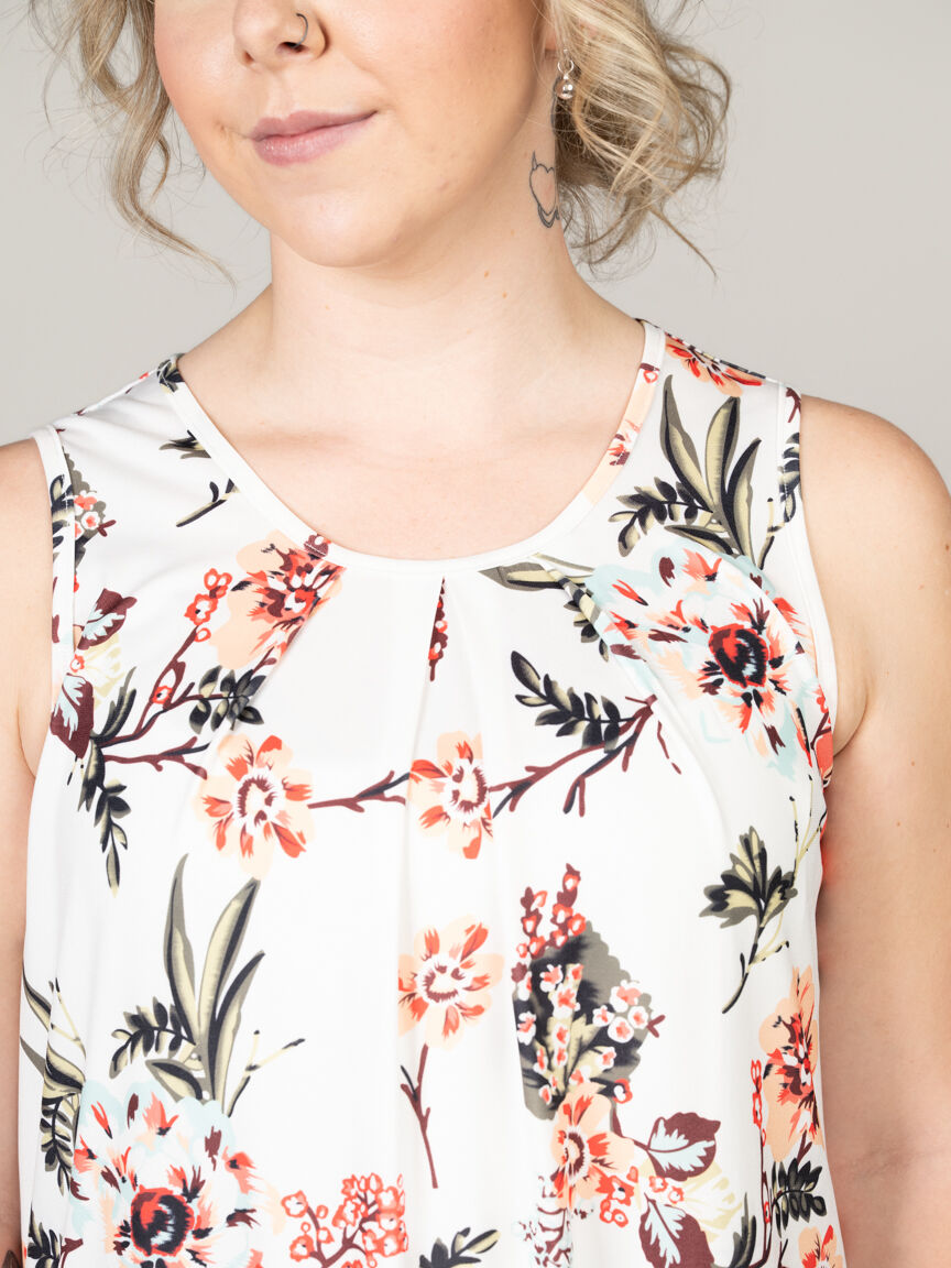 Sleeveless Top With Back Keyhole