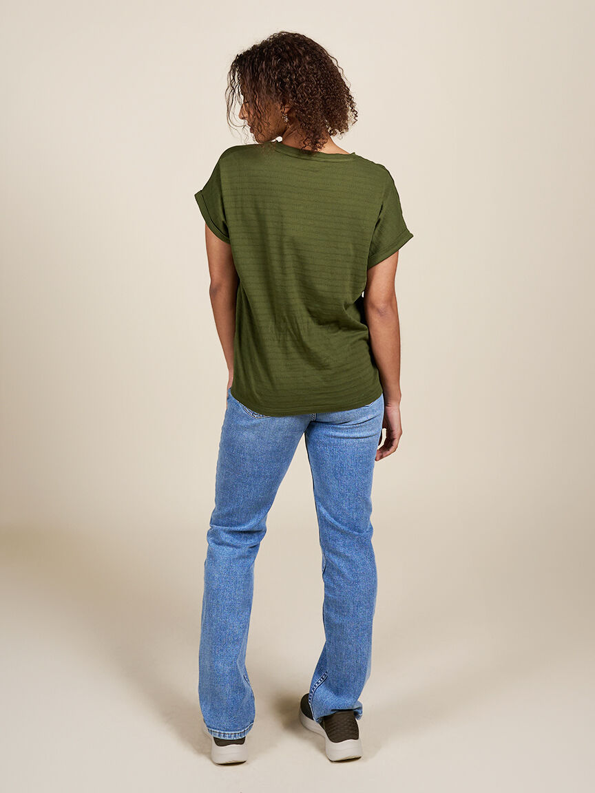 Short Sleeve Organic Cotton Top Image 2