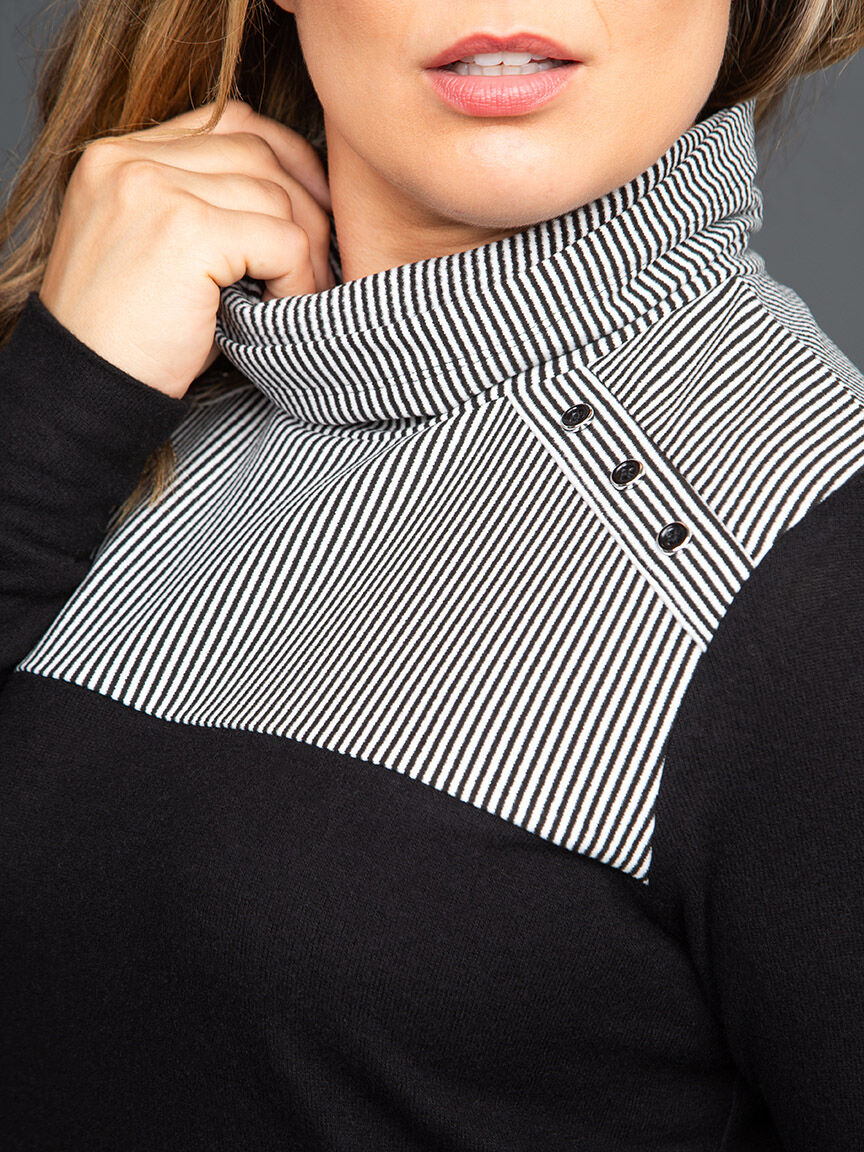 Long Sleeve Mock Neck Top Image 5