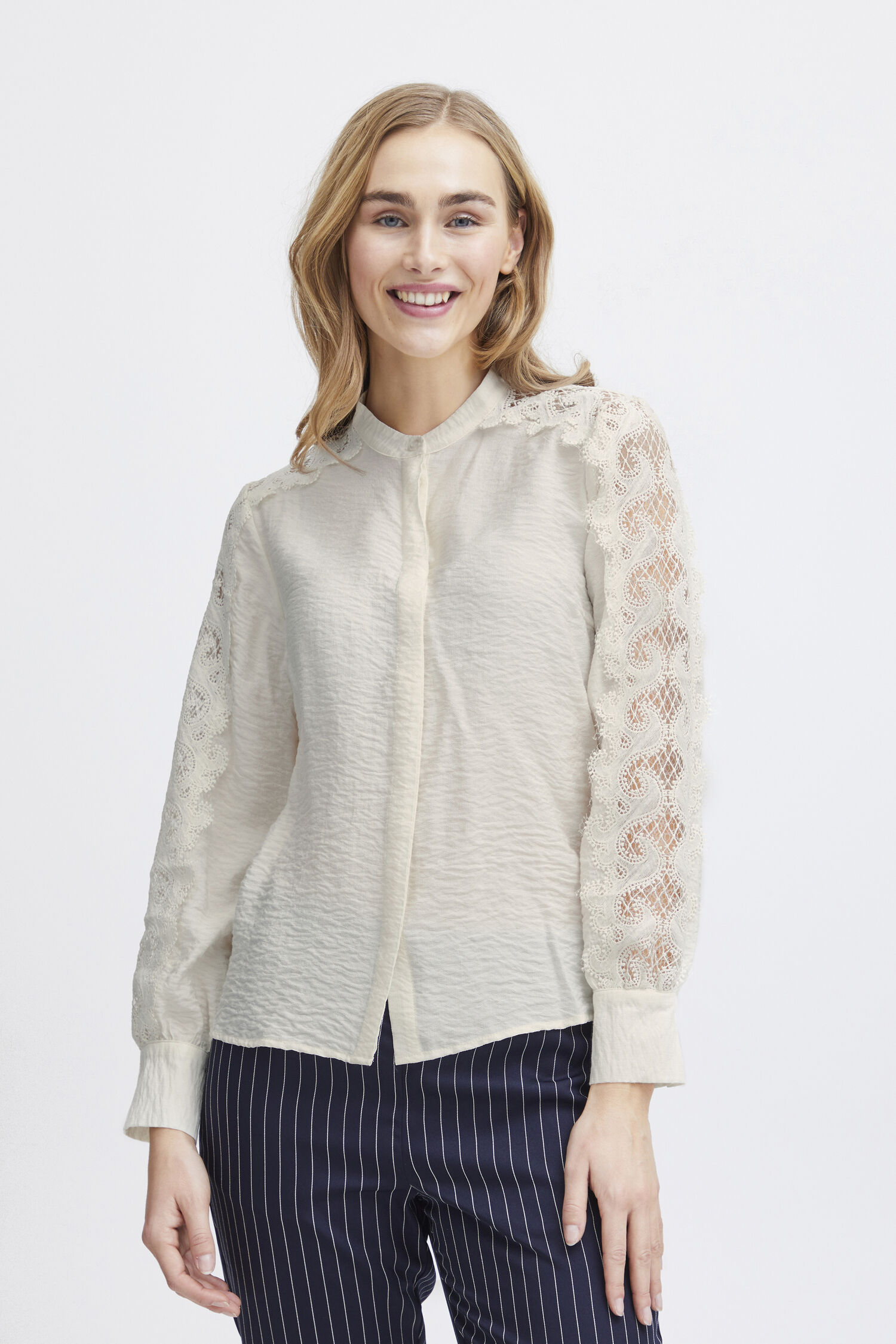 Lace Sleeve Blouse Image 1