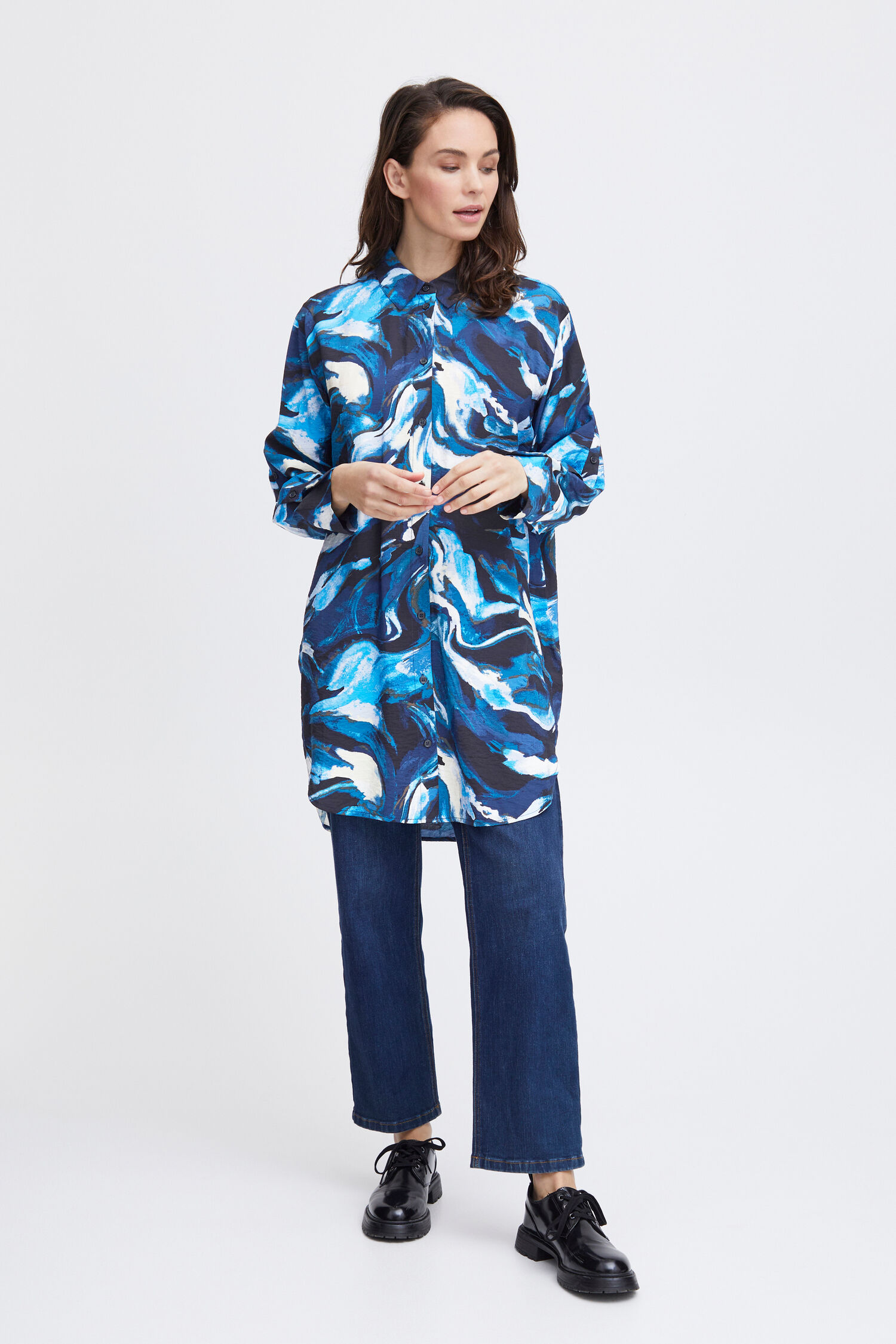Abstract Tunic Blouse Image 4