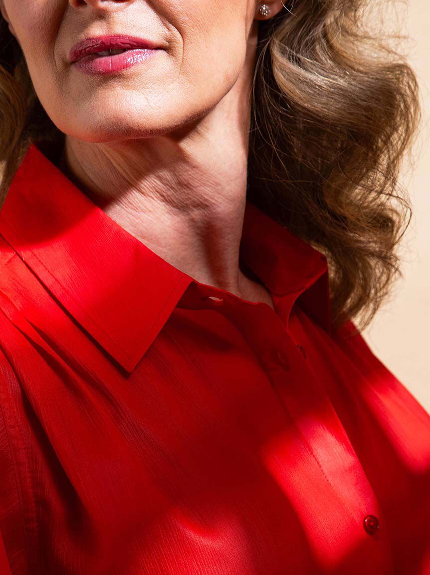 Short Sleeve Georgette Blouse Image 5