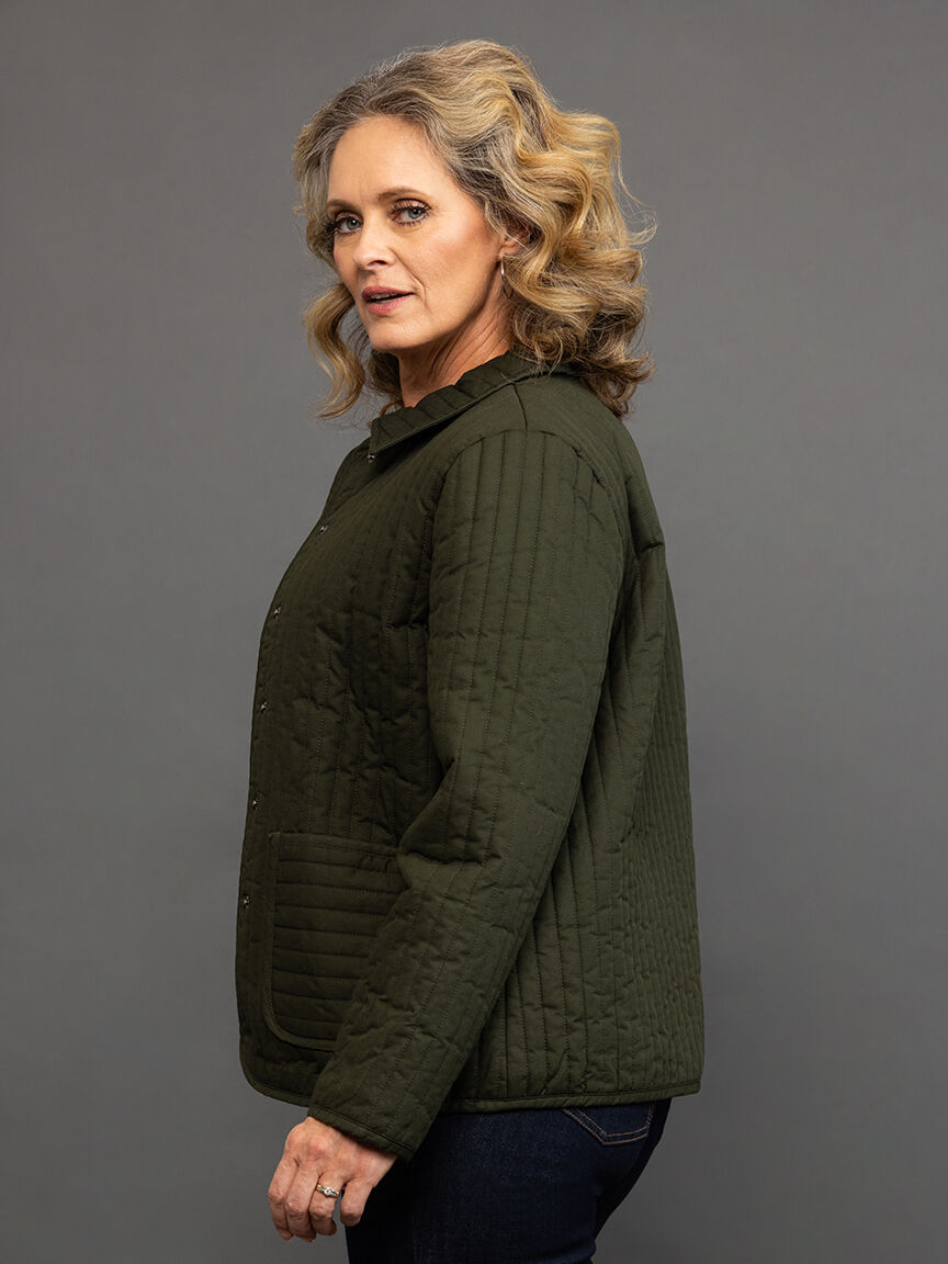 Quilted Long Sleeve Jacket  Image 3