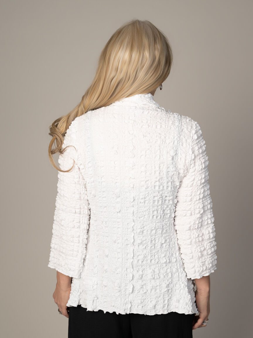 Open Front Crinkle Cardigan Image 4