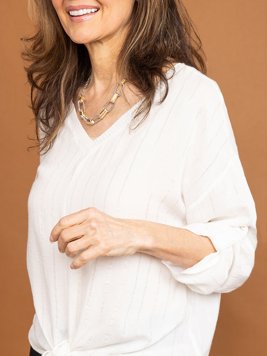 Tie Front Blouse Image 5