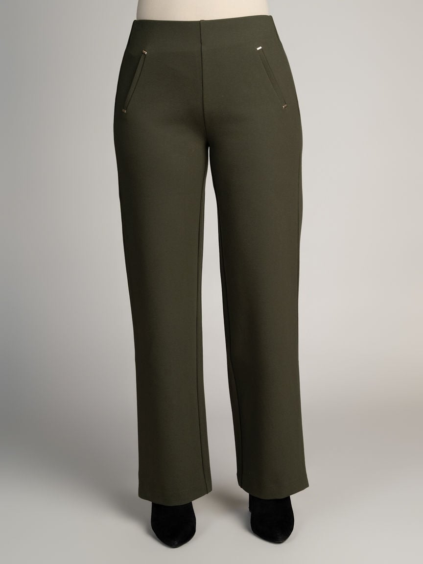 Straight Leg Pull-On Pants Image 1