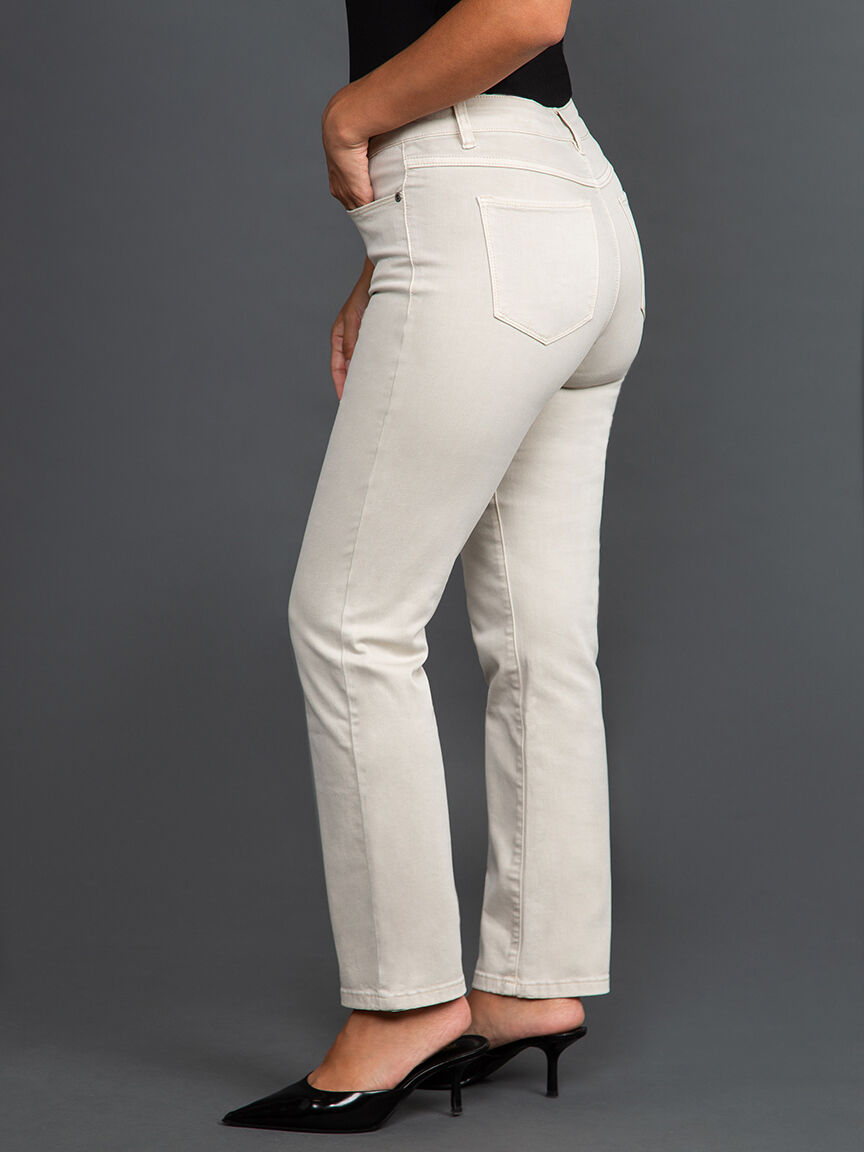 Petite 5 Pocket Colored Jeans Image 3