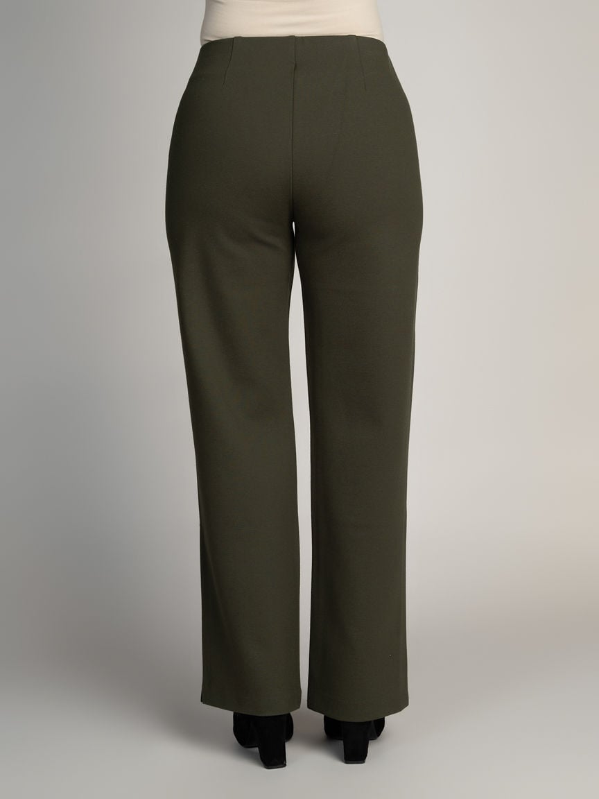 Petite Straight Leg Pull-On Pants Image 3