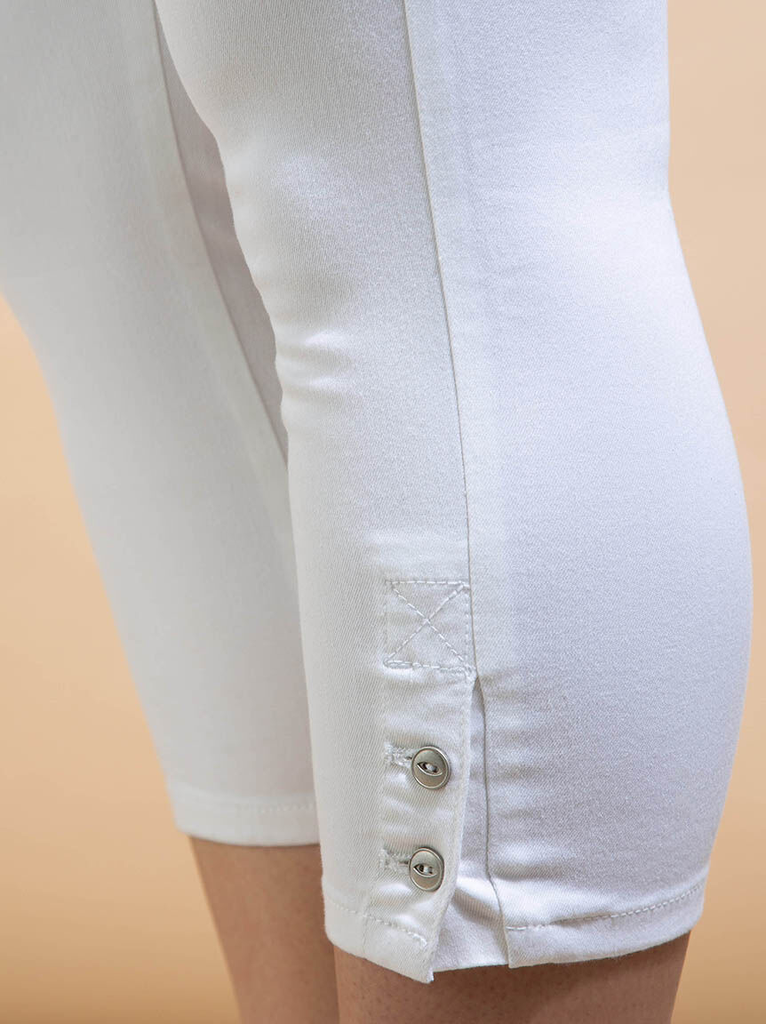 Pull-On Denim Capri Image 5