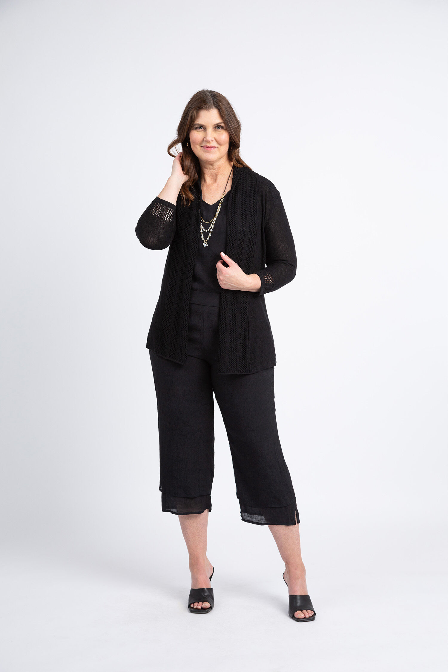 Corset Back Knit Cardigan Image 1