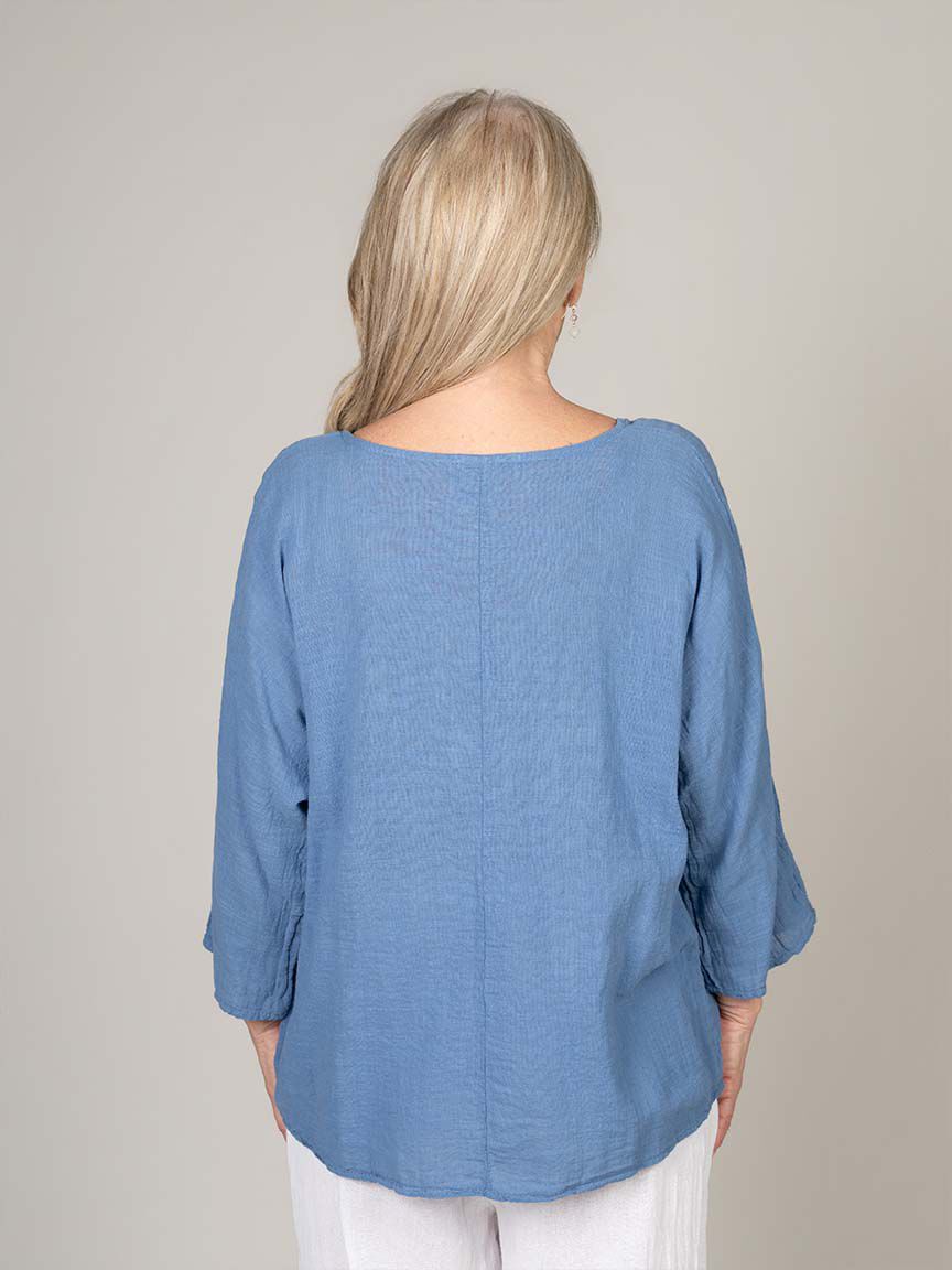 3/4 Sleeve Flowy Top Image 5