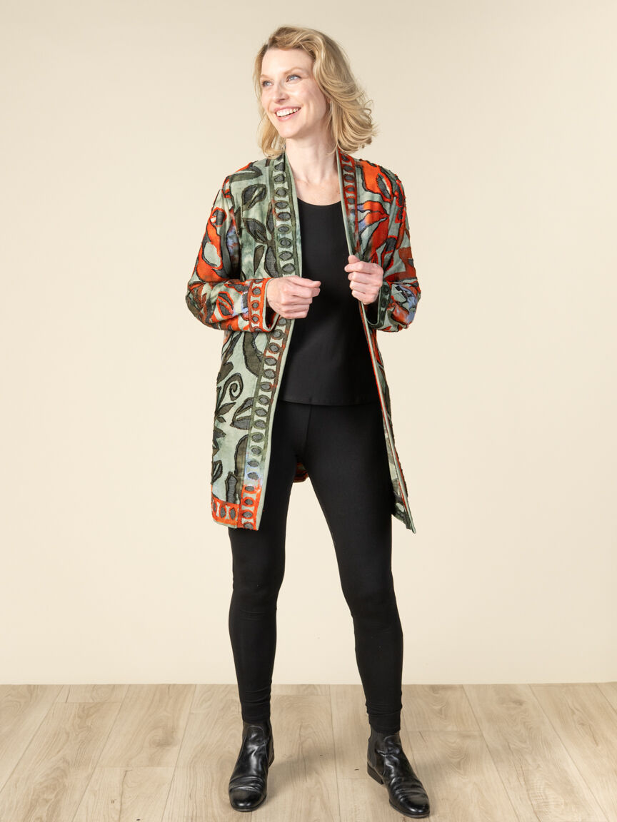 Long Sleeve Open Cardigan Image 1