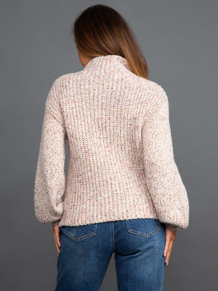 Oversized Funnel Neck Sweater Image 4