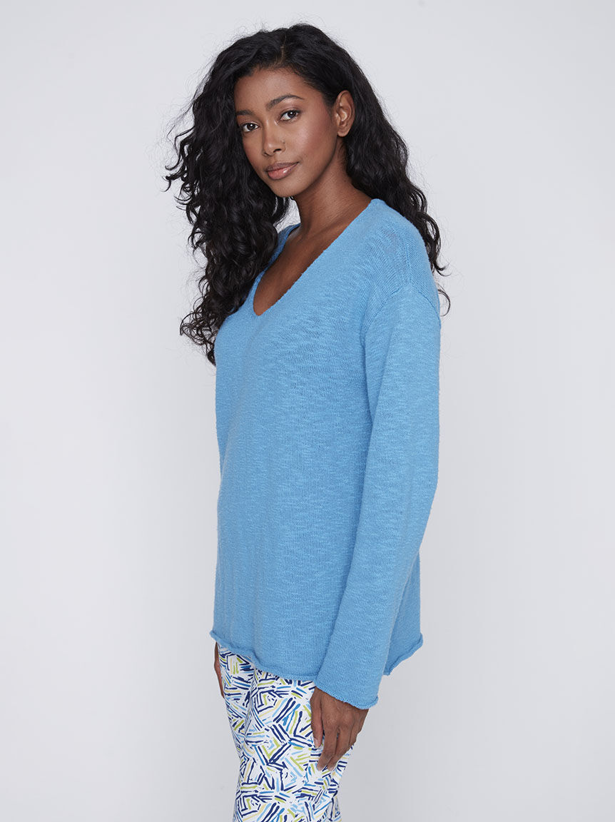 Long Sleeve V-Neck Sweater Image 3