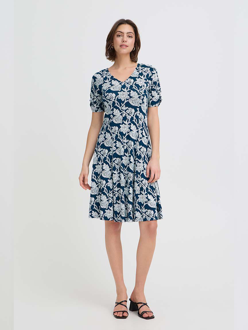 Midi Elbow Sleeve Dress