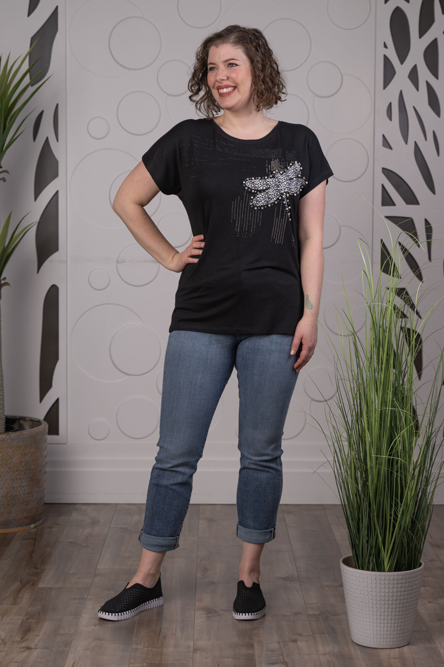 Embellished Dragonfly Top Image 2