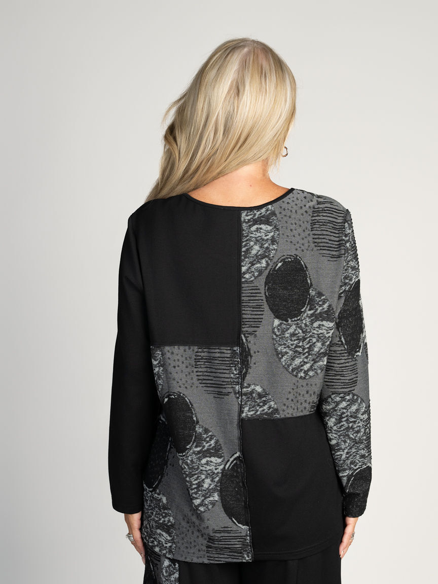 Long Sleeve Patchwork Top