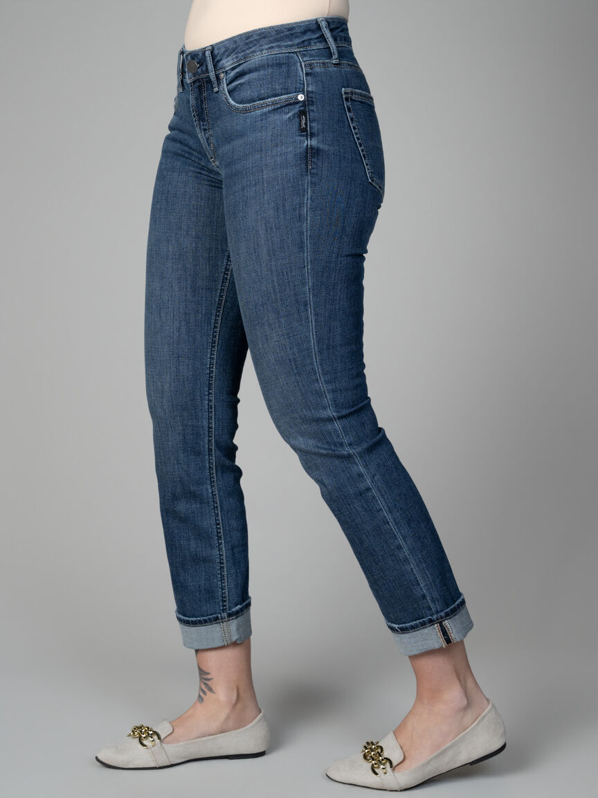 Suki Mid Rise Straight Leg Lux Stretch Jeans