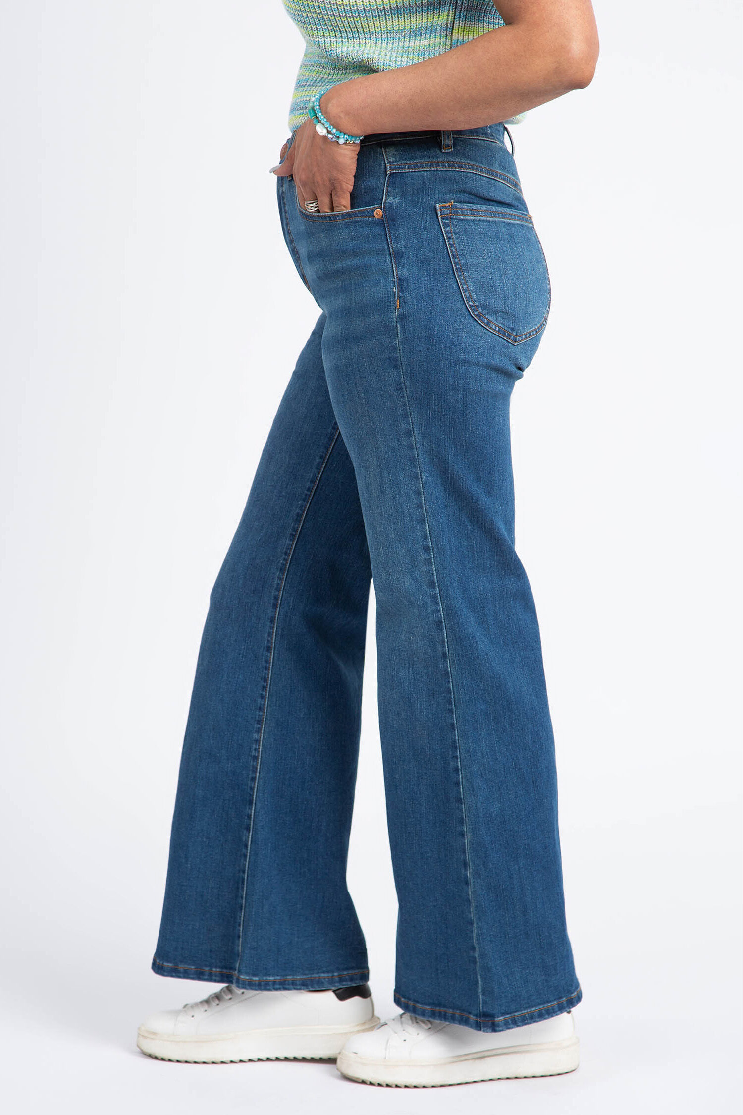 Brooke High Rise Palazzo Jean Image 2