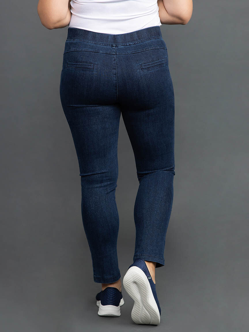 Pull On Slim Cut Jeans Image 3