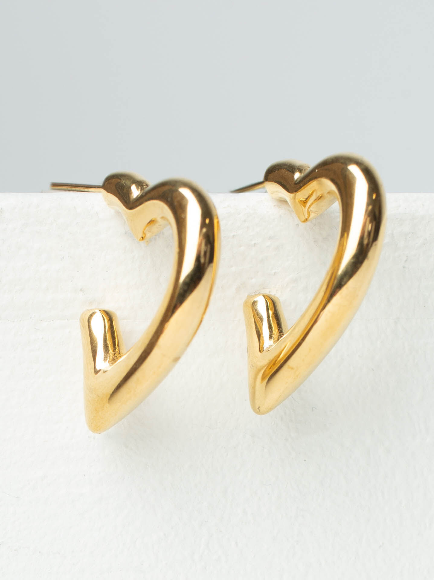 Heart Hoop Earrings Image 1