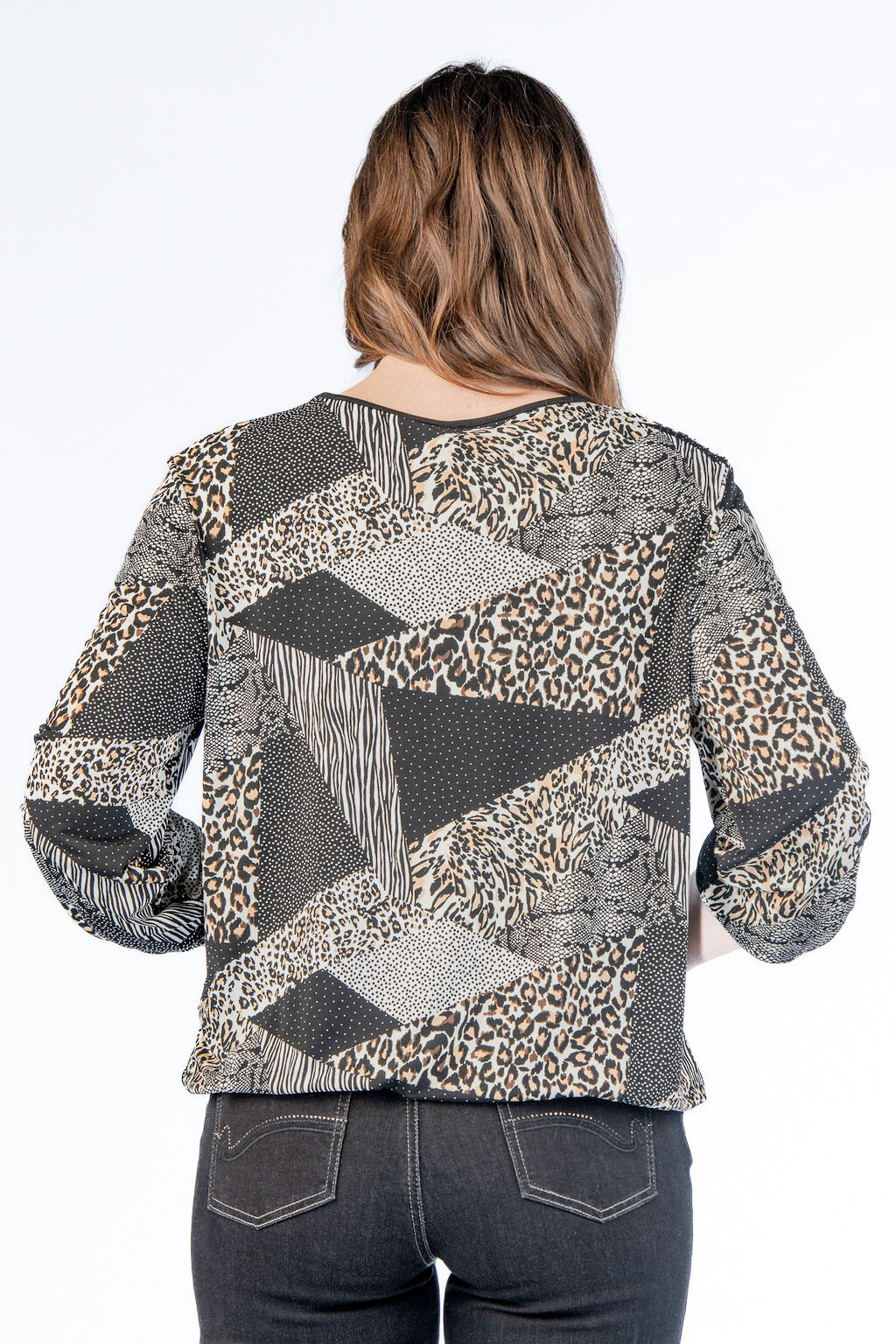 Leopard Stretchy Blouse Image 3