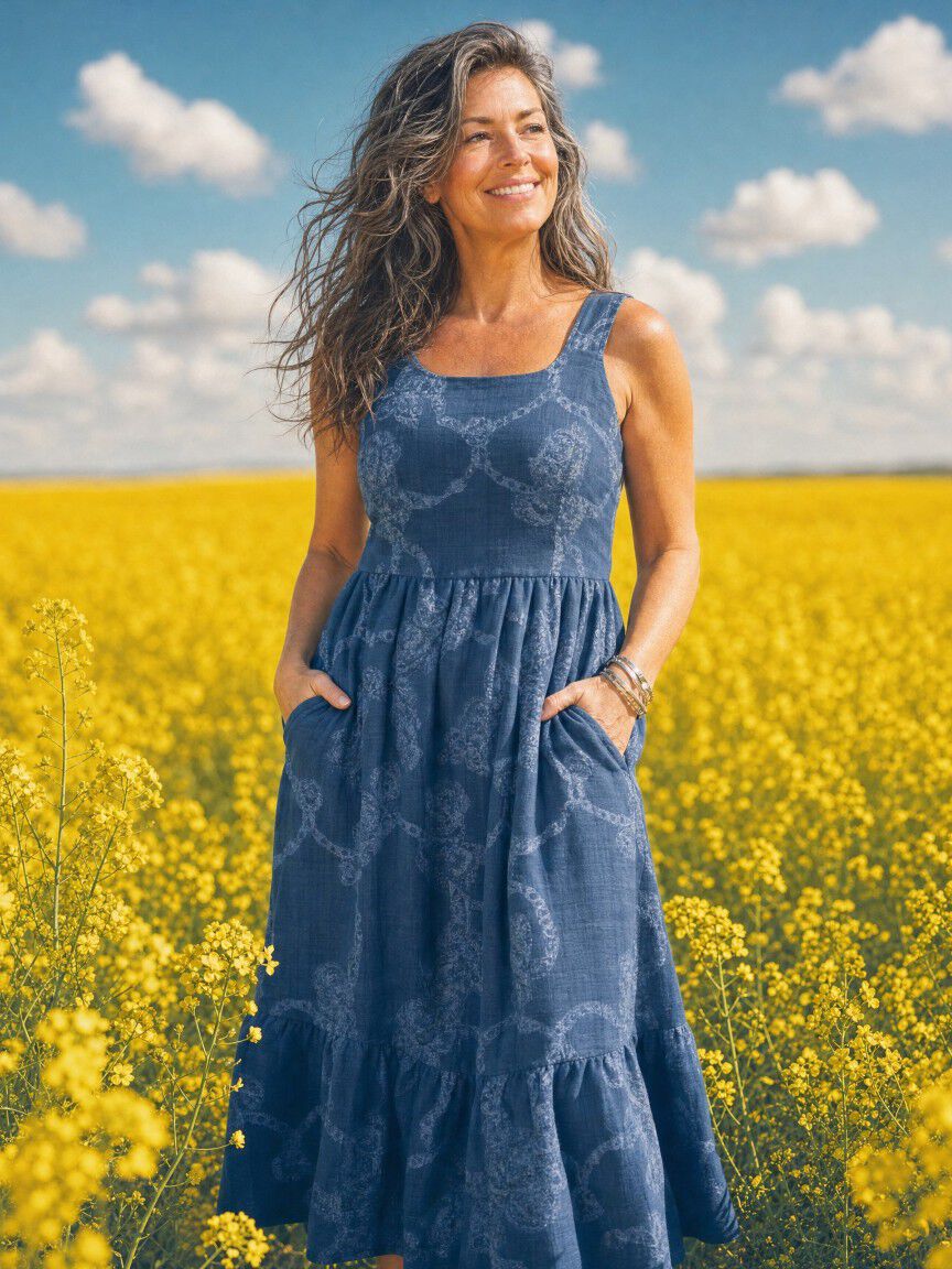 Sleeveless Dress With Pockets