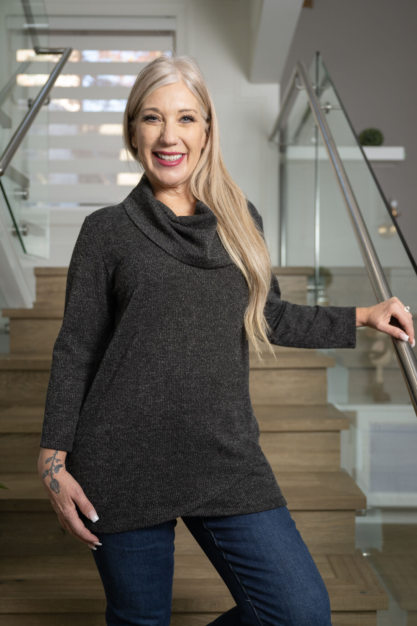 Stretchy Cowl Sweater Image 2