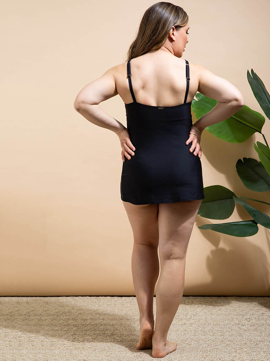 Flatten-It&reg; Swim Dress w/ Twist Front Image 4