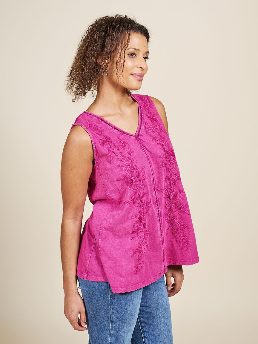 Sleeveless Cotton Top  Image 4