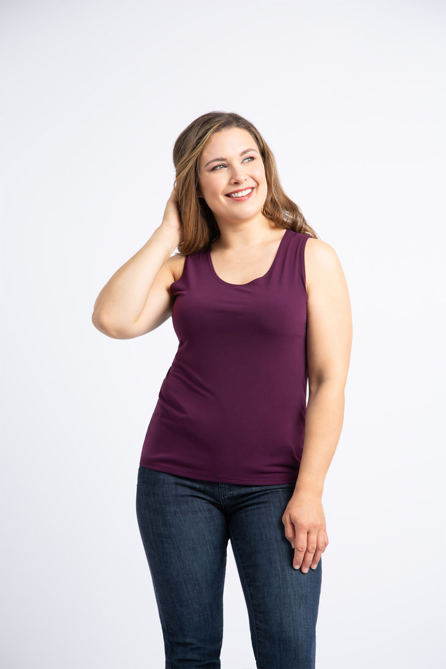 Basic Solid Cami Tank Image 2