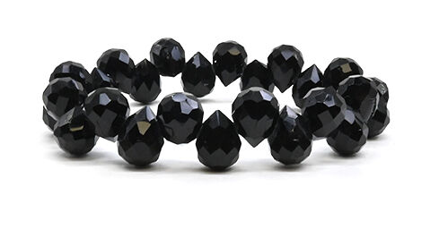 Diamond-Textured Raindrop Elastic Bracelet