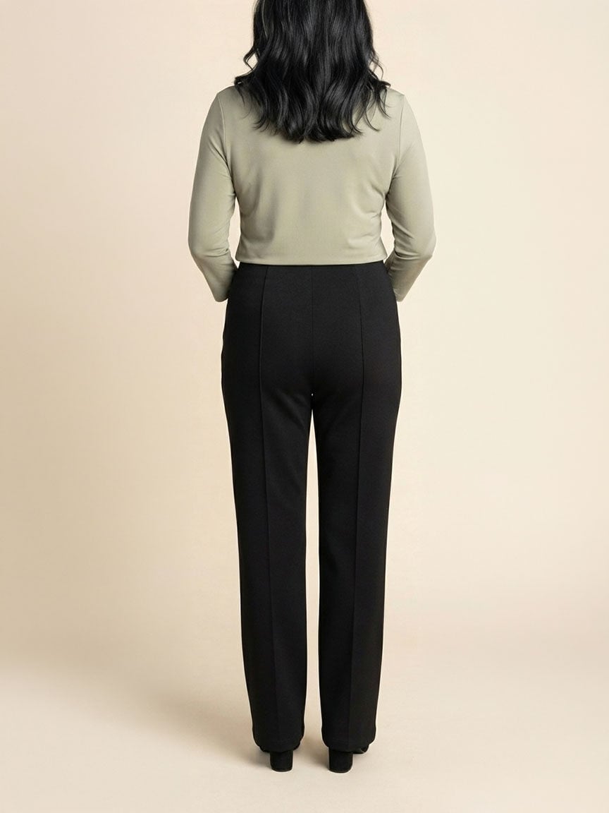 Straight Leg Pull-On Pants