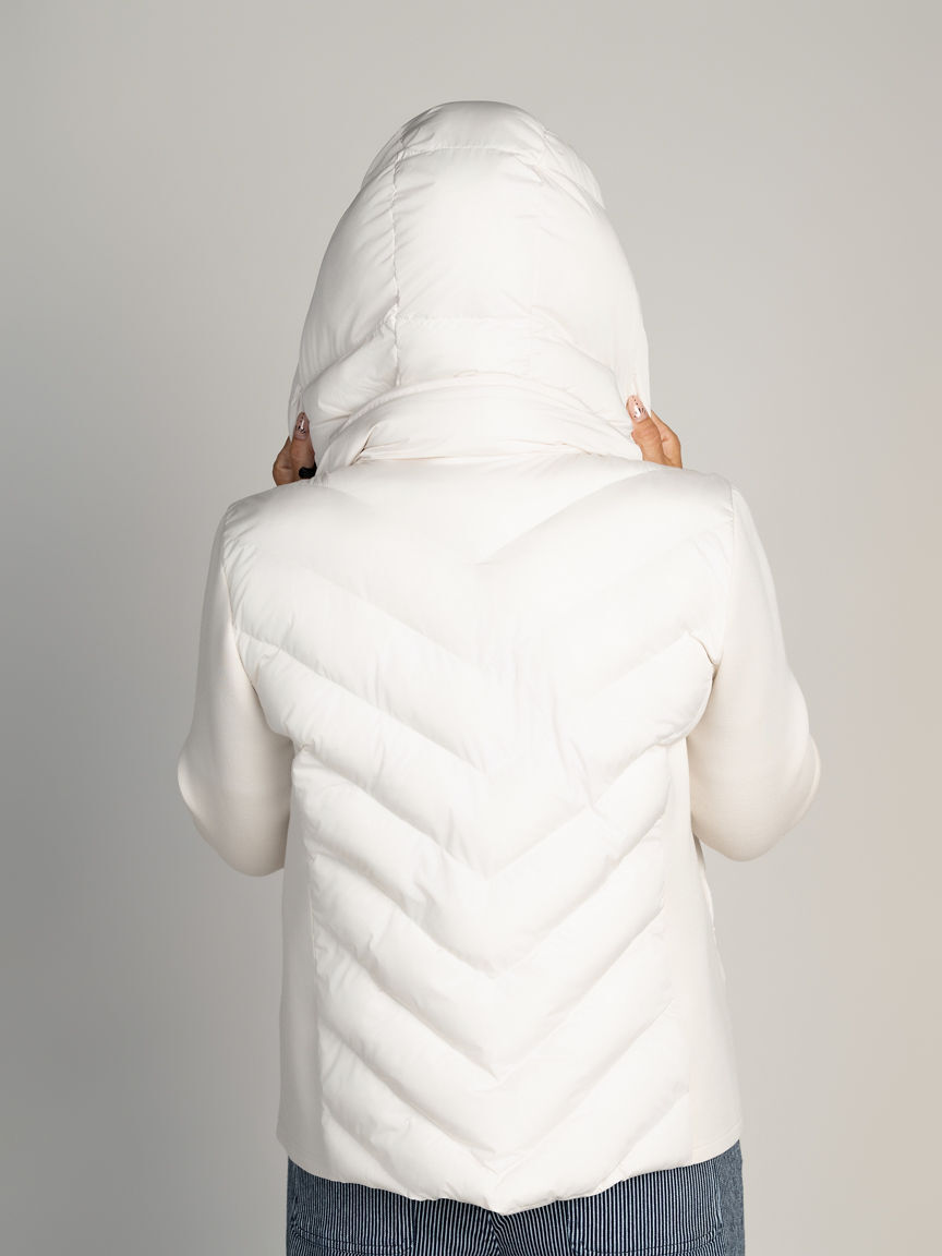 Mixed Media Puff Jacket