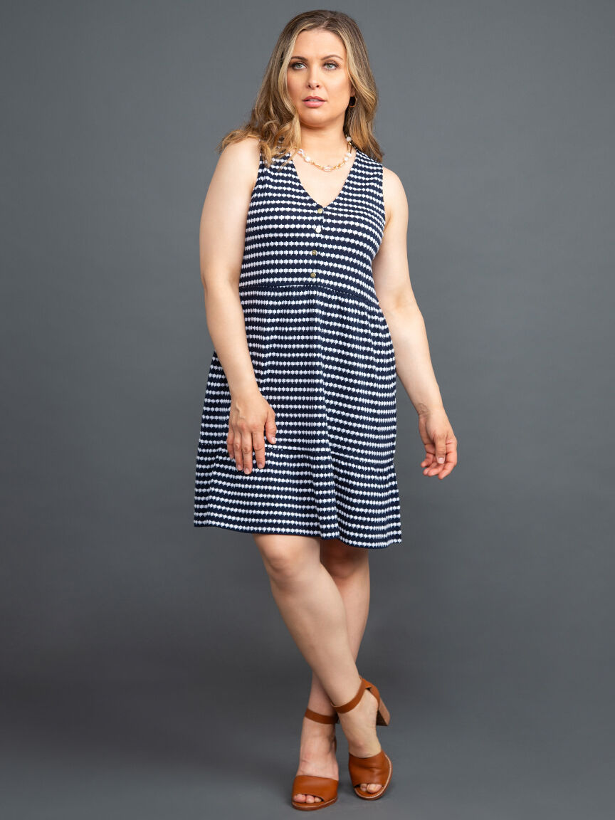 Sleeveless Ruffle Hem Dress Image 1