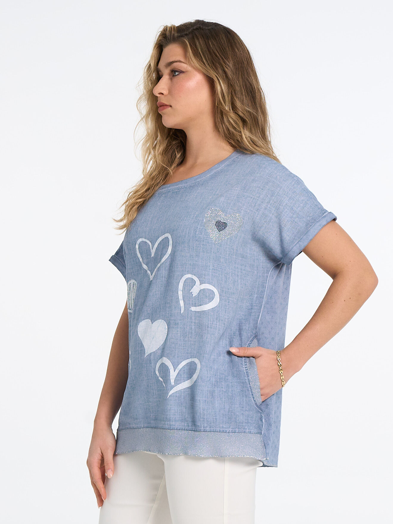 Sparkly Cotton Blend Top