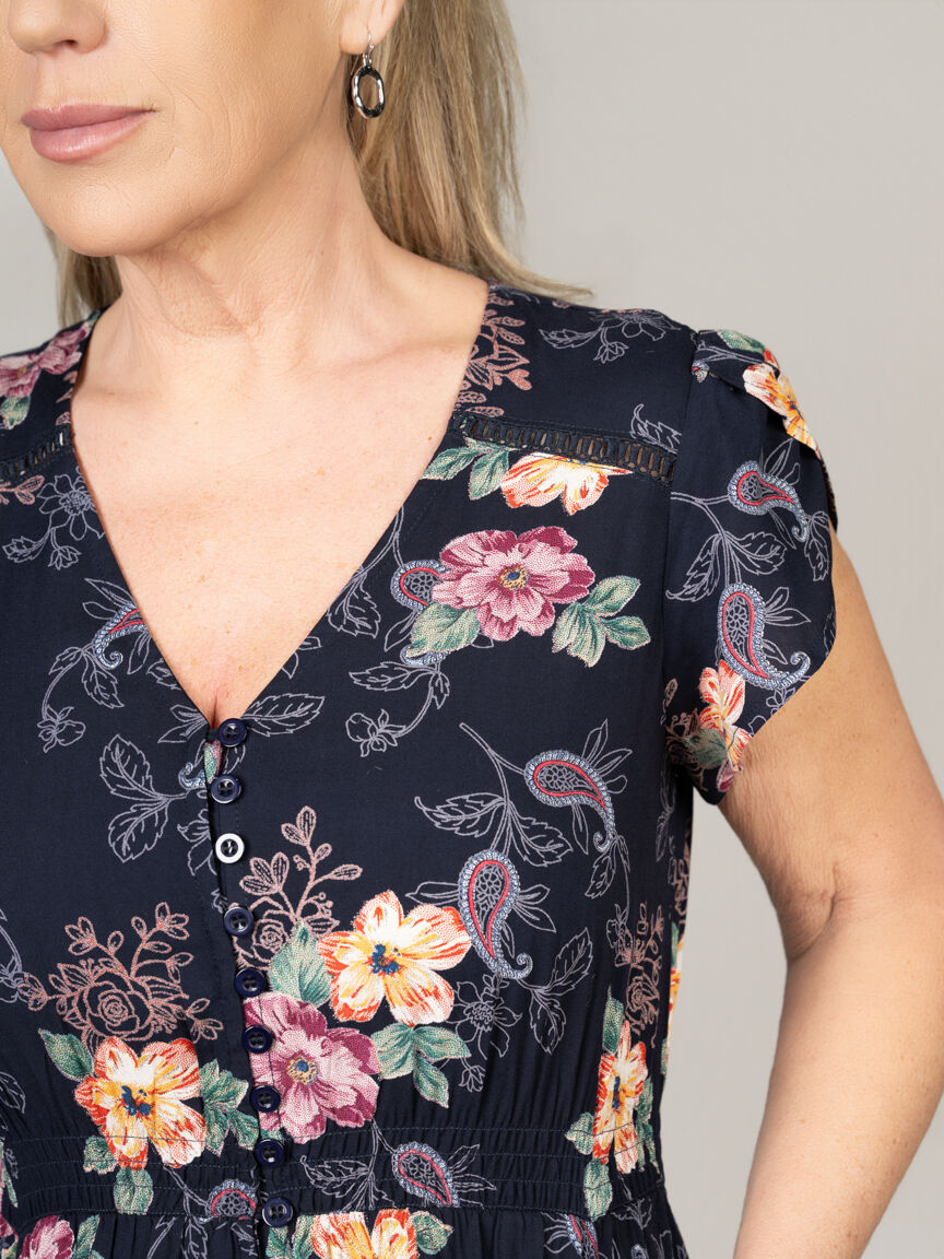 Short Sleeve Maxi Dress