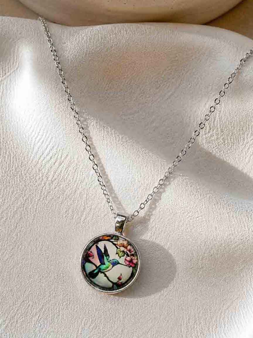 Hummingbird Pendant Necklace Image 1