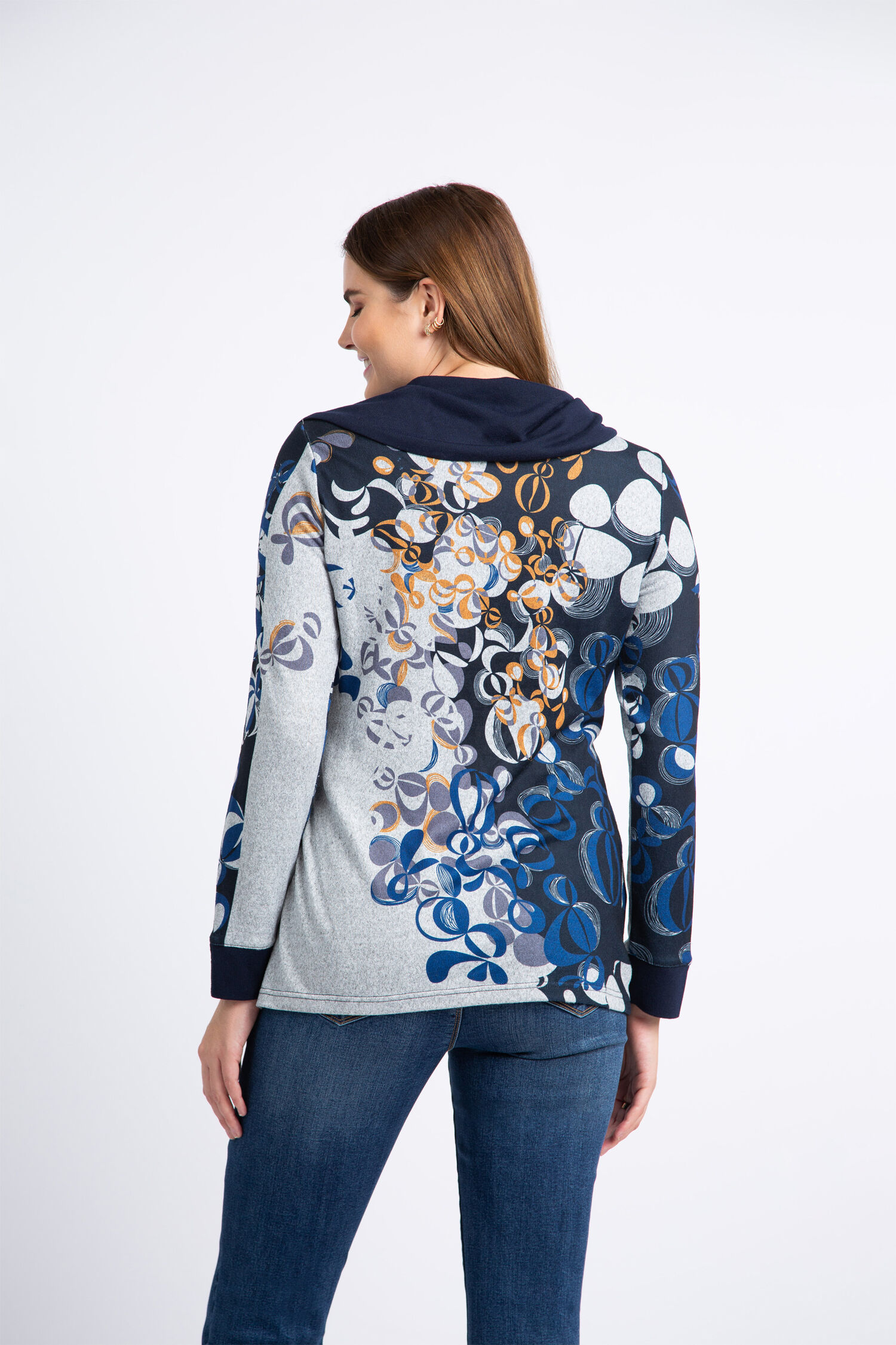 Long Sleeve Cowl Neck w/ Grommets  Image 4