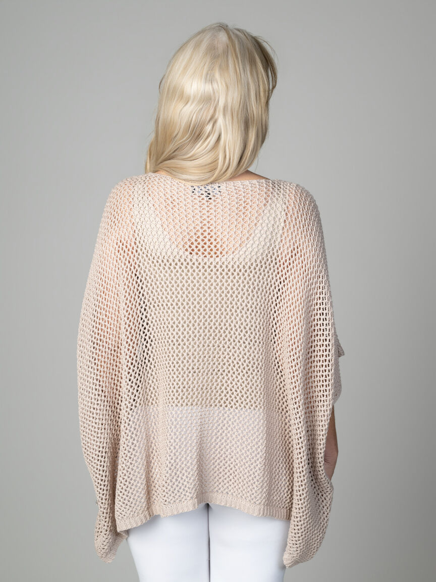 Ladder Knit Poncho