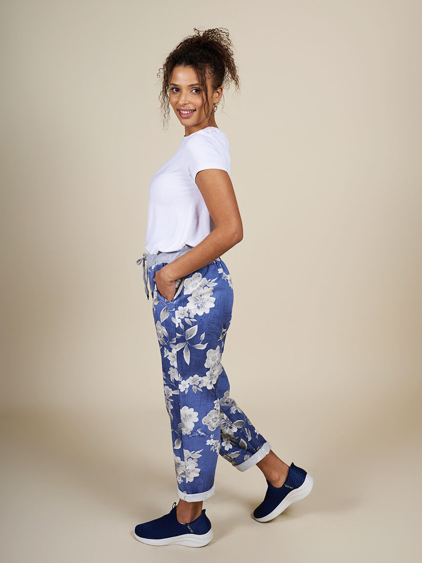 Cotton Capri Jogger Image 3