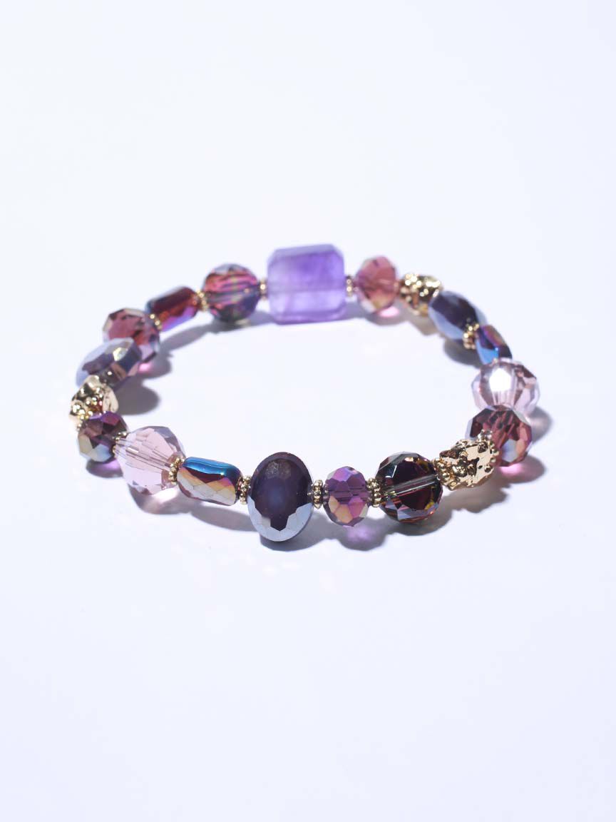 Elastic Bead and Stone Bracelet  Image 2