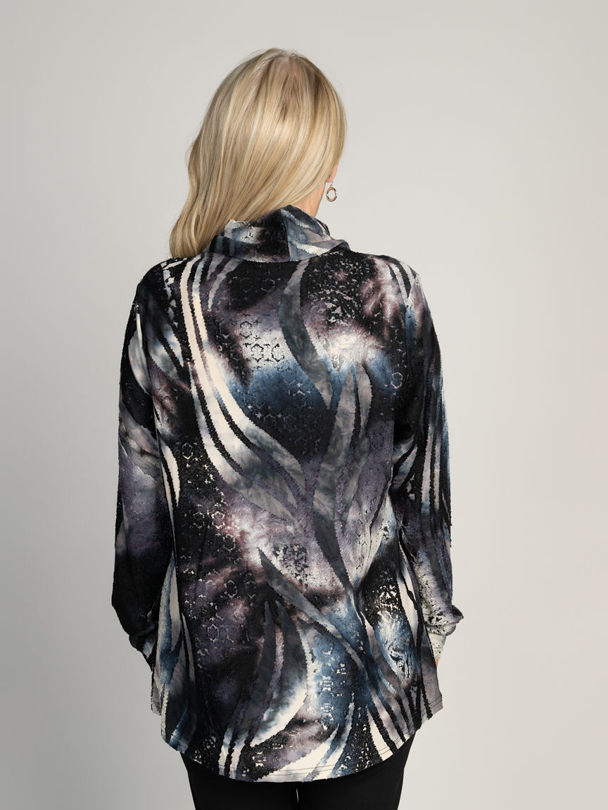 Long Sleeve Cowl Neck Top Image 5